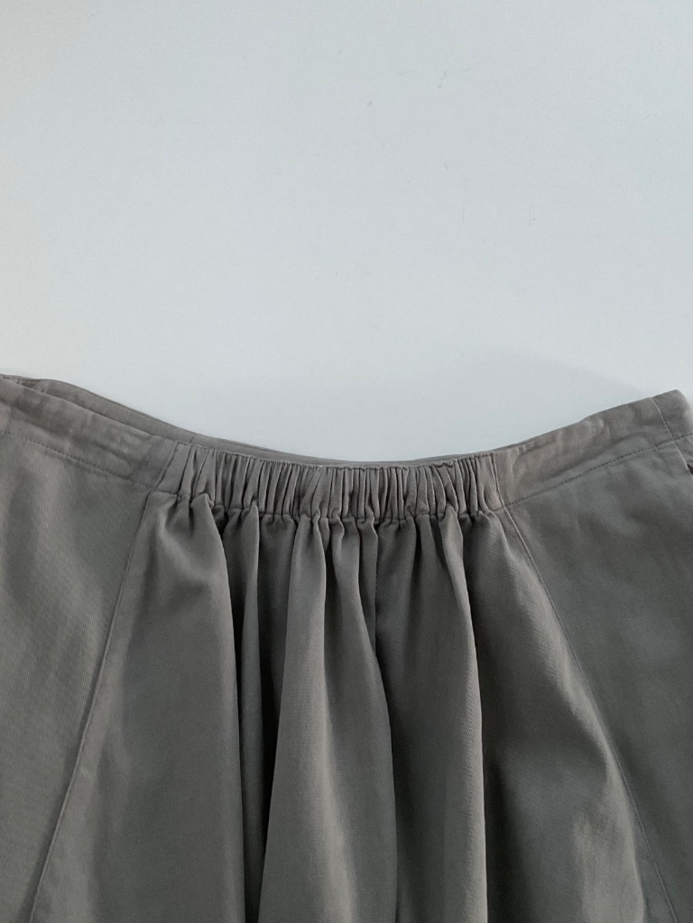 Free People Free-Est Draped Midi Skirt Sz M Gray Effortless Lagenlook Mori Girl - Picture 7 of 11
